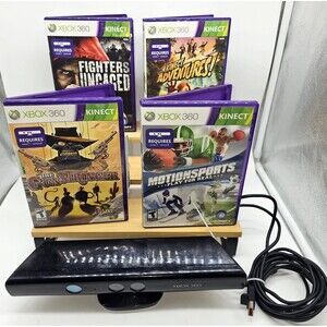 Microsoft Xbox 360 Kinect Sensor Bundle & 4 Games - Tested & WorksUStar Wars